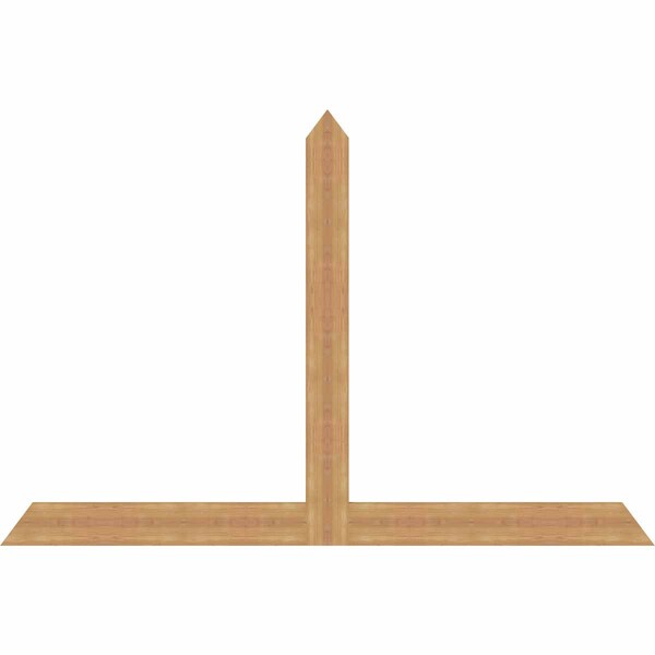 Ekena Millwork Portland Timber Gable Bracket, Western Red Cedar, 84"W x 56"H x 1 1/2"D x 5 1/2"F, 16/12 Pitch GBW084X56X0206POR00SWR - main
